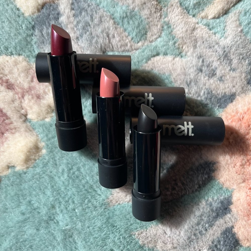 Melt Ultra-Matte Lipsticks- Mary Jane, Old Rose, and Bane